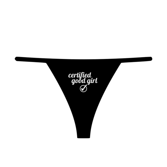 "Certified Good Girl" Women's G-String