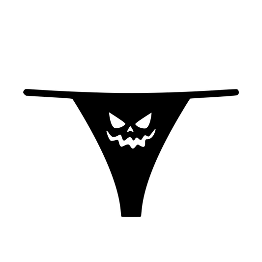 "Pumpkin Face" Women's Thong