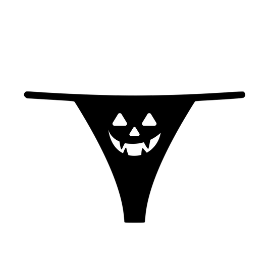 "Pumpkin Face 2.0" Women's Thong