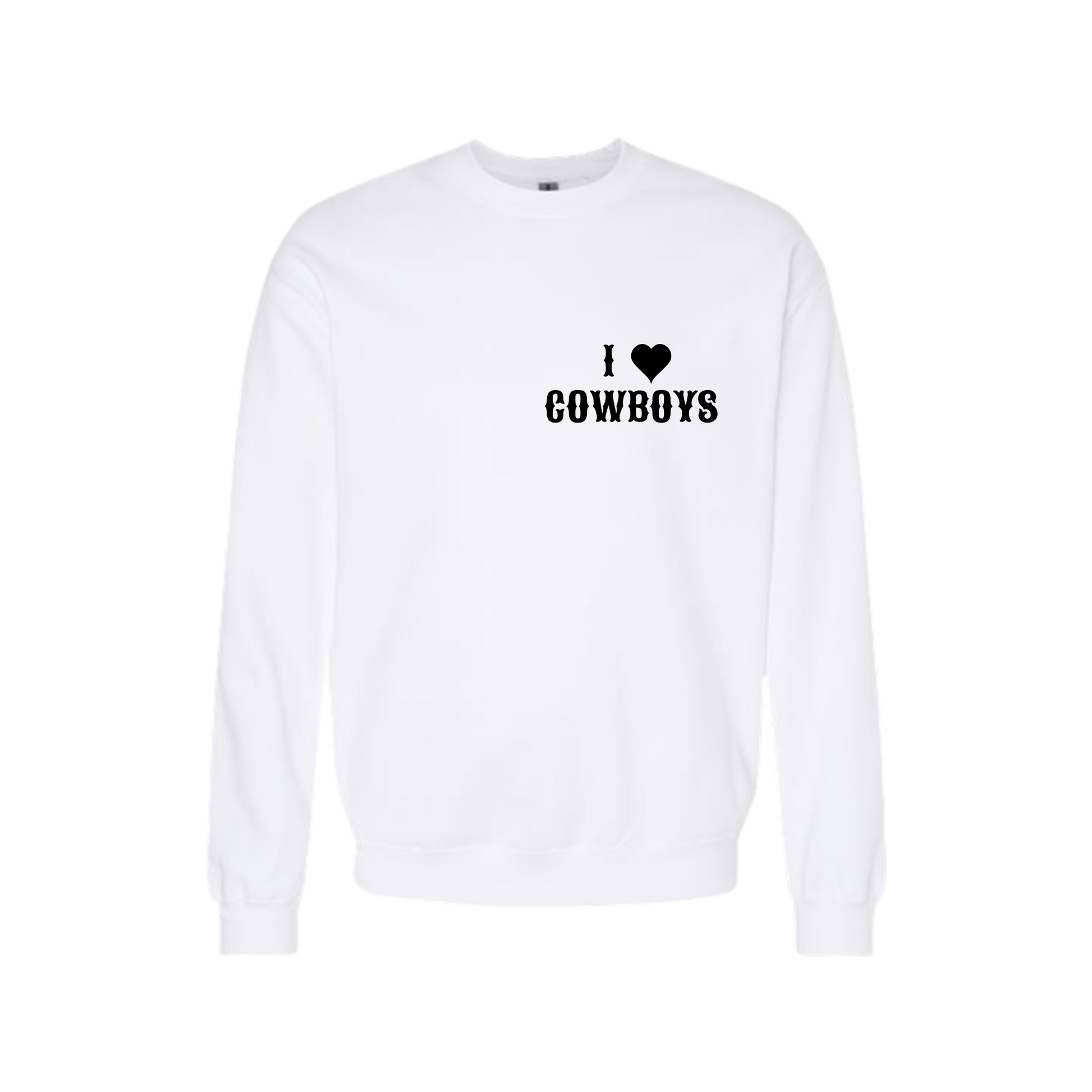 I <3 Cowboys Crewneck Sweatshirt – thatSmutShop