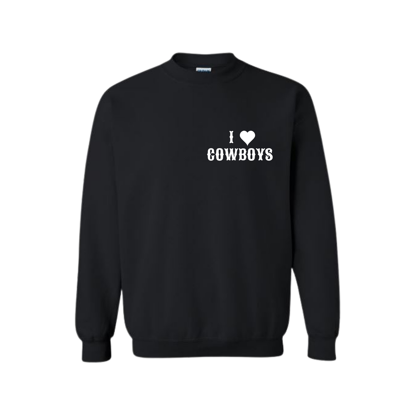 "I <3 Cowboys" Crewneck Sweatshirt